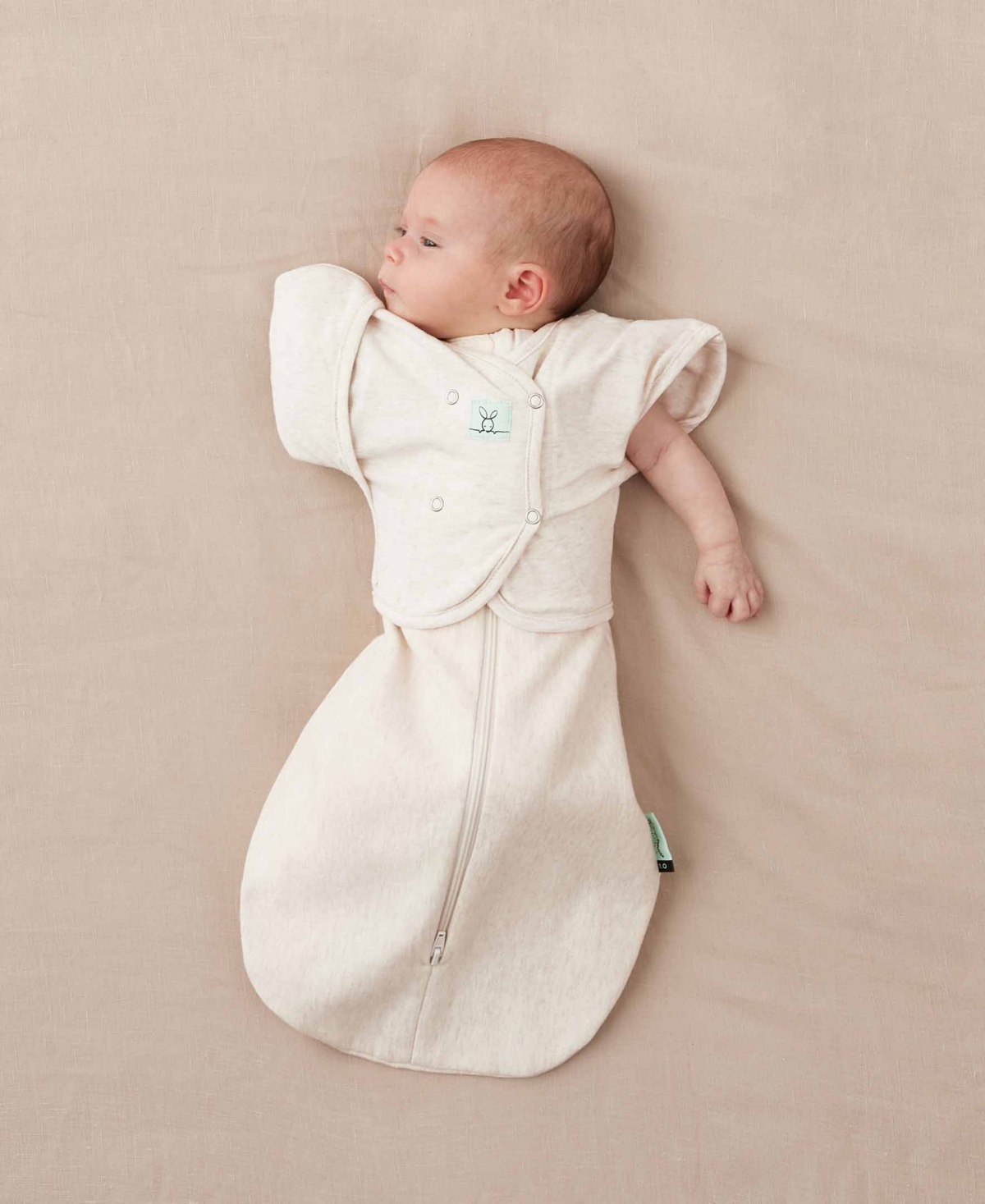 Ergopouch Baby Boys And Girls 0.2 Tog Butterfly Cardigan In Oatmeal