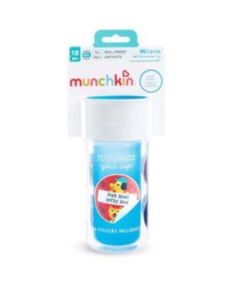 Toddler Miracle 360 Insulated Sippy Cup, with Stickers, 9 Ounce, Blue