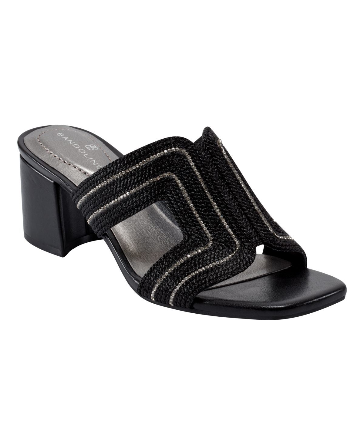 Women's Molane Embellished Block Heel Sandals - Silver
