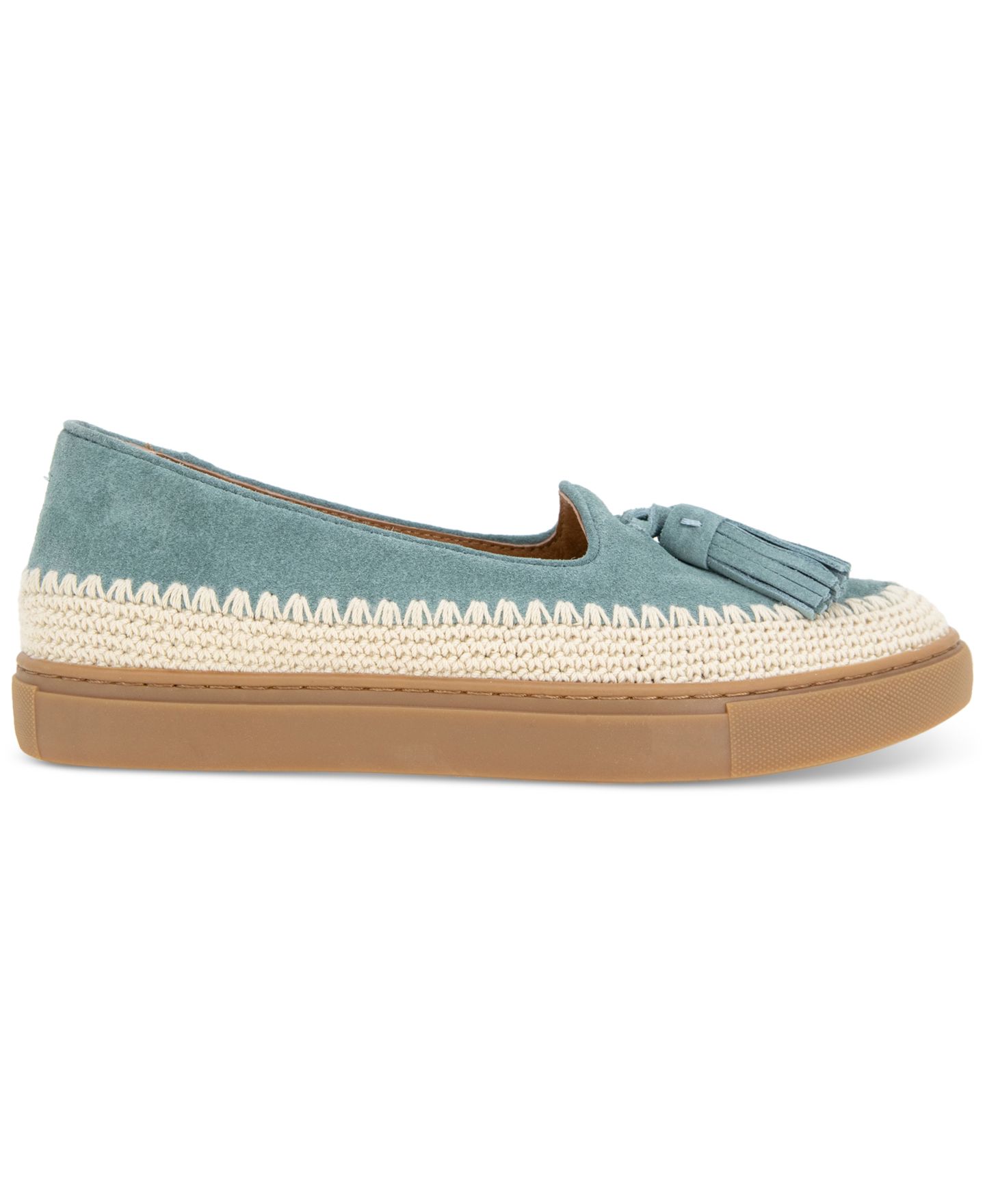 Женские балетки Gentle Souls Citrus Tasseled Espadrille Flats, цвет: Светлый синий замшевый — фото 2