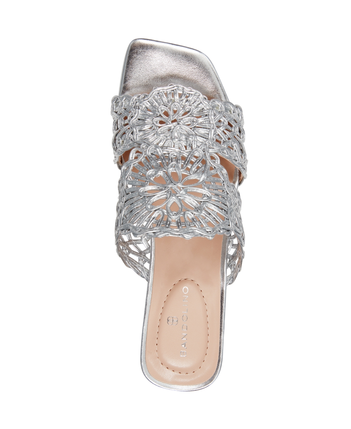 BANDOLINO WOMEN'S MELVANA WOVEN KITTEN HEEL SANDALS 