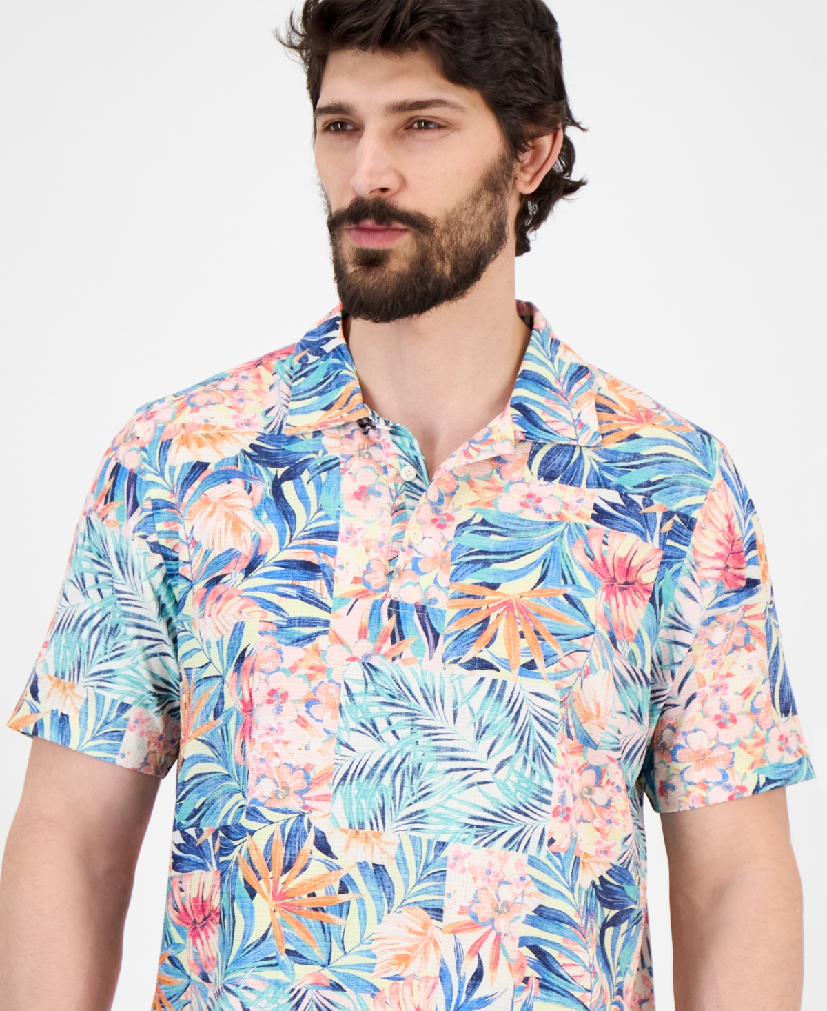 Tommy Bahama Men's Bahama Coast Positano Palms Performance Polo Shirt