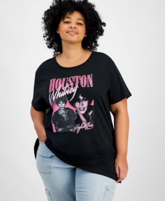 Hybrid Apparel - Trendy Plus Size Cotton Whitney Houston Graphic Tee