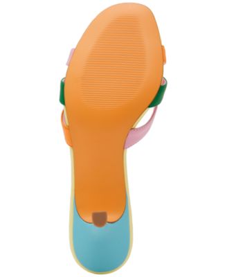 Women's Cary Strappy Kitten-Heel Mule Sandals