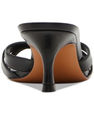 Women's Cary Strappy Kitten-Heel Mule Sandals