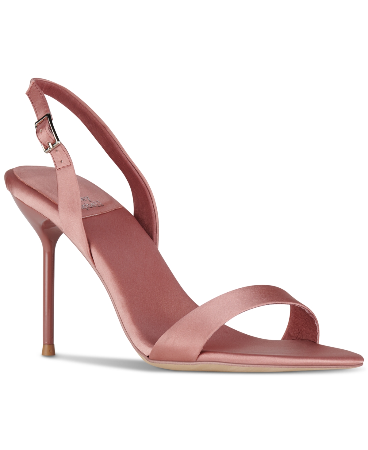 Jeffrey Campbell Go-getter Sandal In Rose Pink Satin