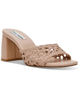 Steve Madden - Women's Mania Cane Block-Heel Sandals