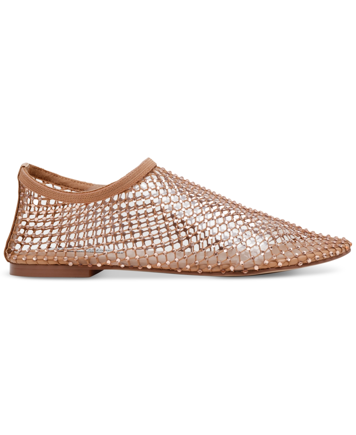 Steve Madden Mino Mesh Flat In Blush,rhinestone