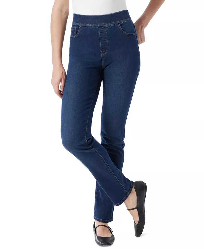 Women's Amanda High-Rise Straight Pull-On Jeans - thumbnail 7