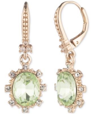 Marchesa - Gold-Tone Mixed Crystal Drop Earrings