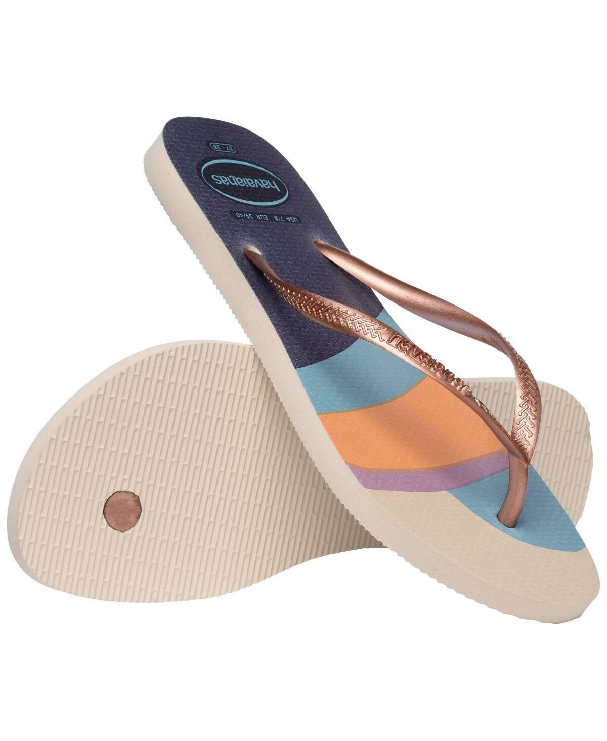 HAVAIANAS WOMEN'S SLIM PALETTE ROUND TOE SANDALS 