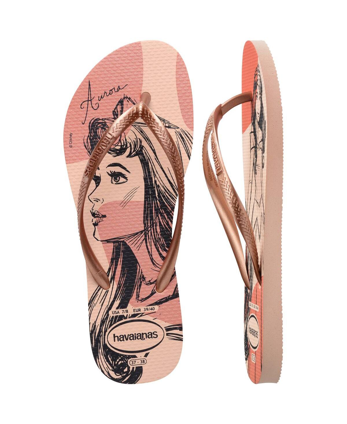 HAVAIANAS WOMEN'S SLIM PRINCESS SLIP ON SANDALS 