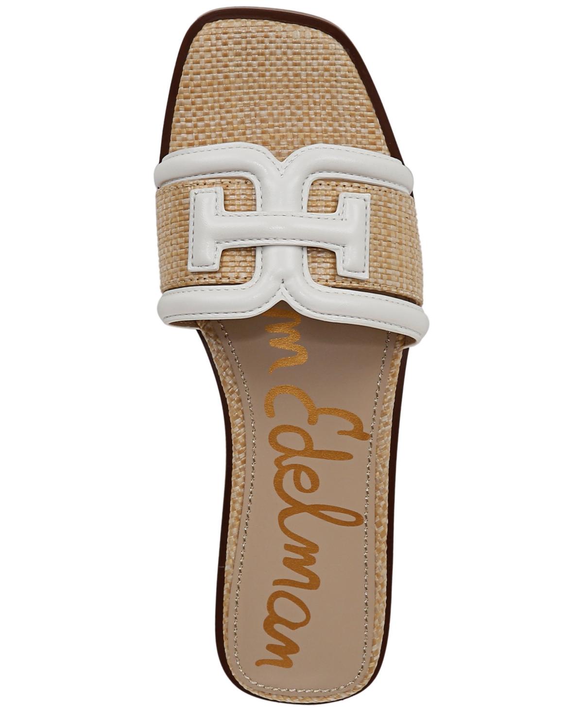 SAM EDELMAN WOMEN'S IRINA LOGO EMBLEM SLIDE SANDALS 