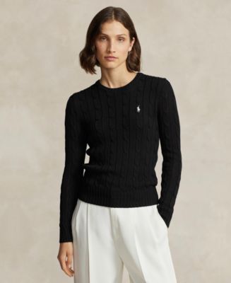 売れ筋商品|||ラルフローレン ニット&セーター アウター レディース Women's Cable-Knit Cotton Crewneck Sweater Sun Orange Women's Orange Sweaters | Ralph Lauren