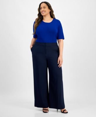 Plus Size Wide-Leg Pants