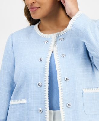 Plus Size Boucle Blazer