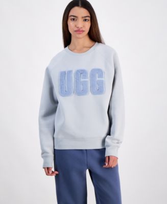 ꒰ UGG ꒱ Madeline Fuzzy Logo Crewneck 水色 Madeline Fuzzy Logo Crewneck | UGG
