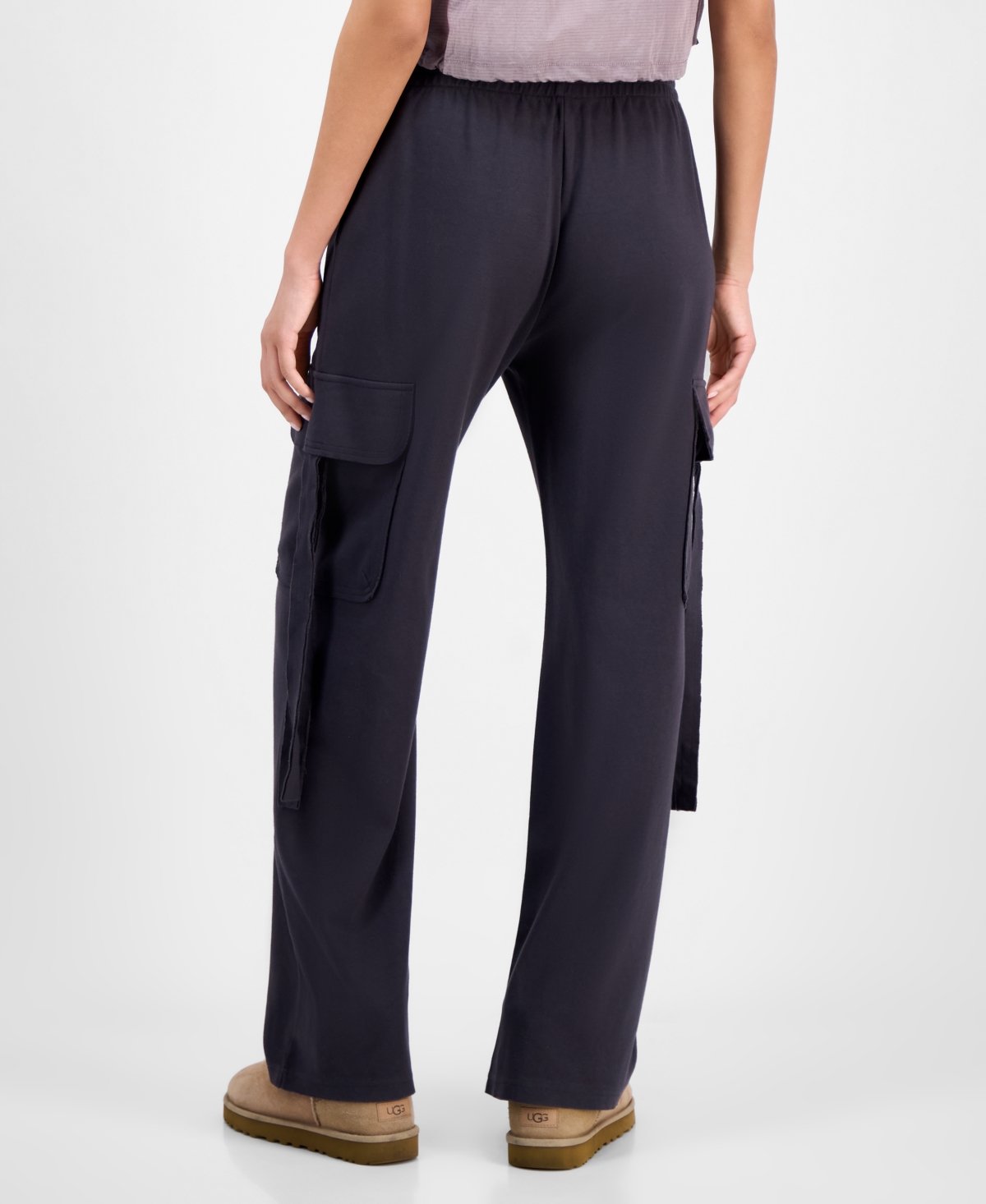 Shop Ugg Women's Mid-rise Wide-leg Ophira Pants In Ink