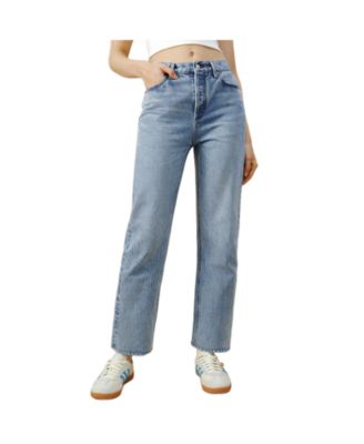 Women's Manhattan High Rise Straight Ankle Jeans