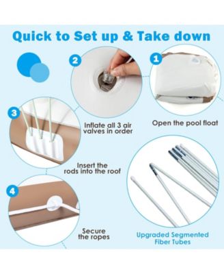 Inflatable Pool Float Lounge Swimming Raft