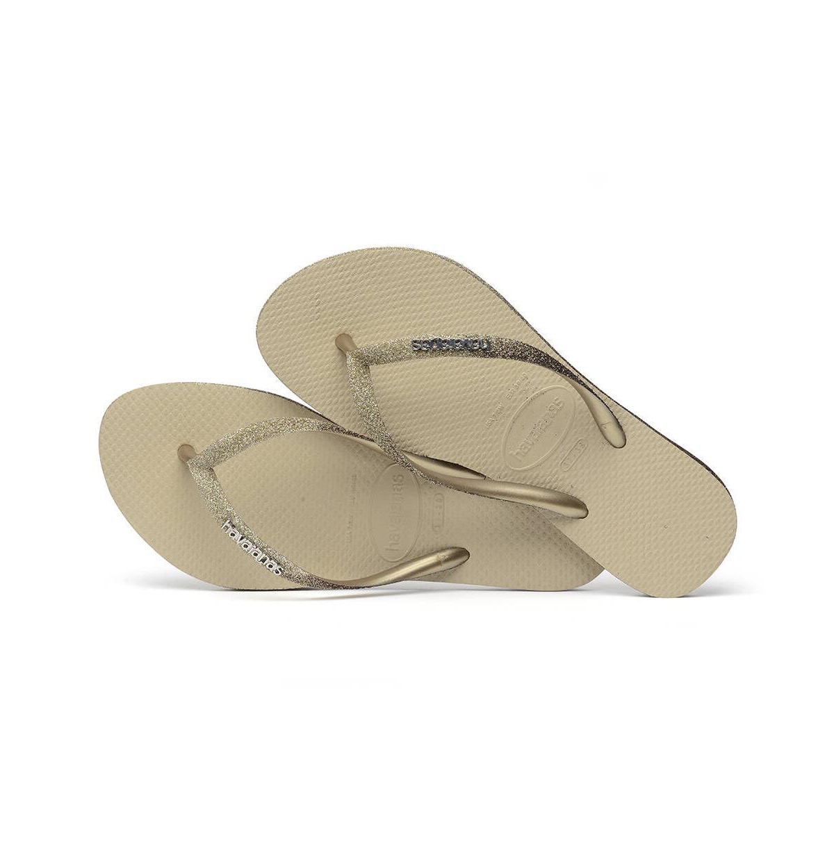 HAVAIANAS WOMEN'S SLIM SPARKLE SLIP ON SANDALS 