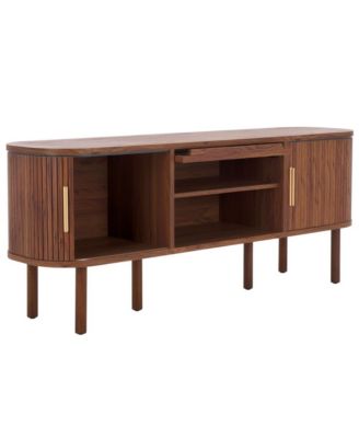 Tealla 2 Tambour & 1 Glass Lift Door Media Stand