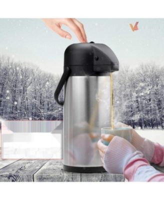 Thermal Coffee Carafe Dispenser 2-Pack 102 oz: Insulated Hot/Cold Stainless Steel