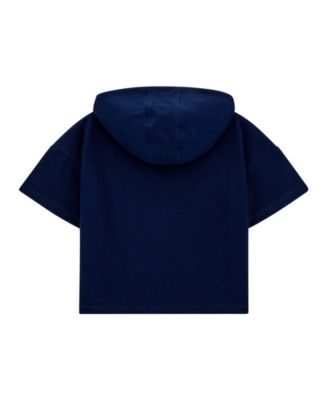 Big Girls Hooded Short Sleeve Active Top