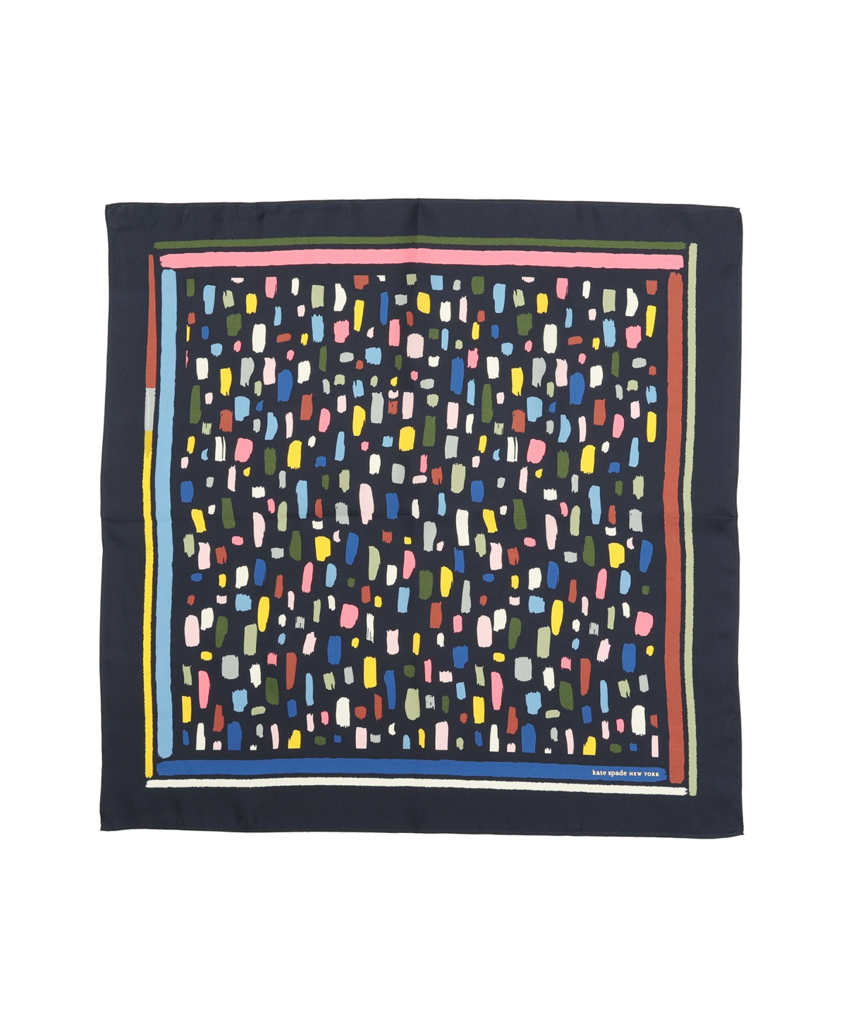 Women's Painterly Strokes Bandana Scarf - Planetary Navy