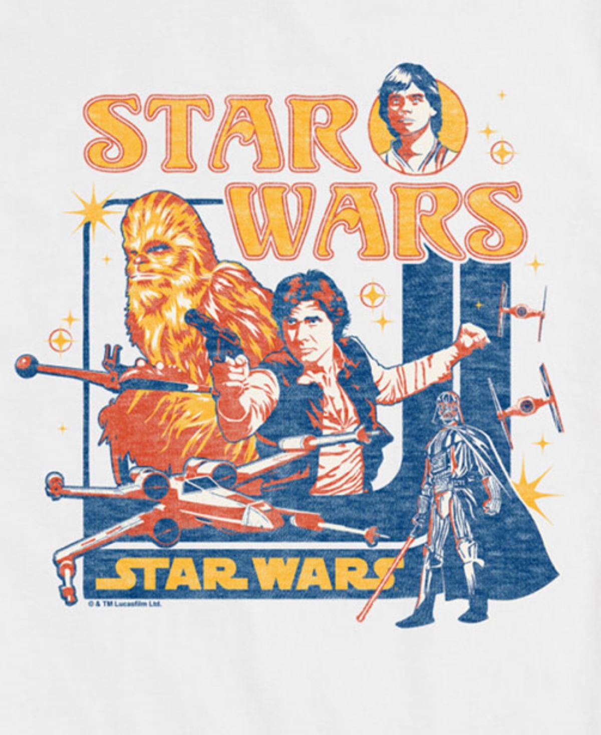 Airwaves Men's Star Wars Short Sleeve T-shirt In White