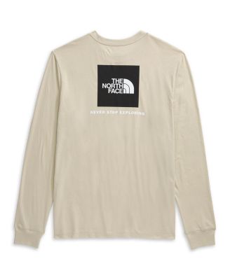 Men's Long Sleeve Box Never Stop Exploring T-shirt