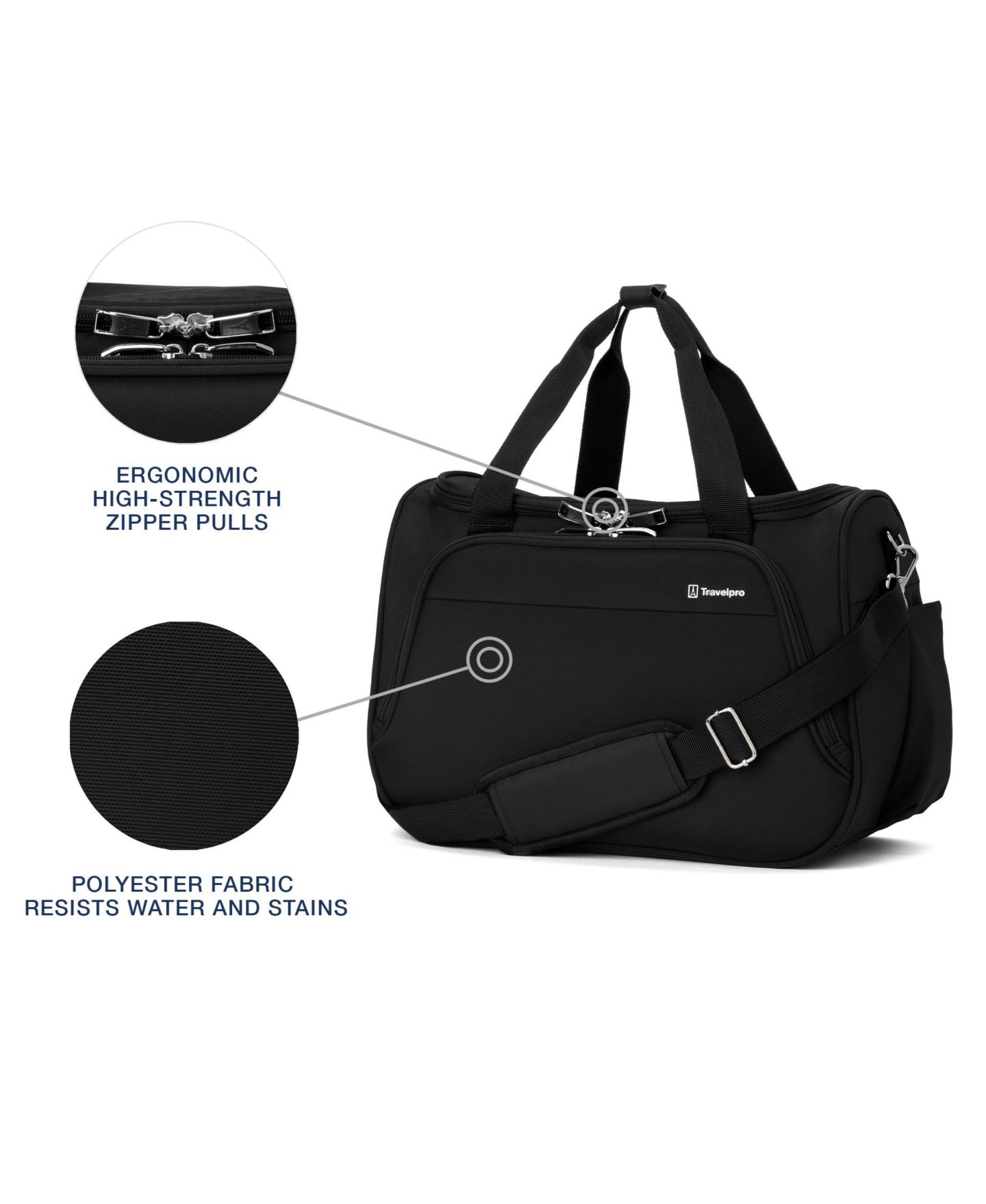 Сумка Travelpro WalkAbout 7 18" Tote, цвет: Чёрный — фото 8