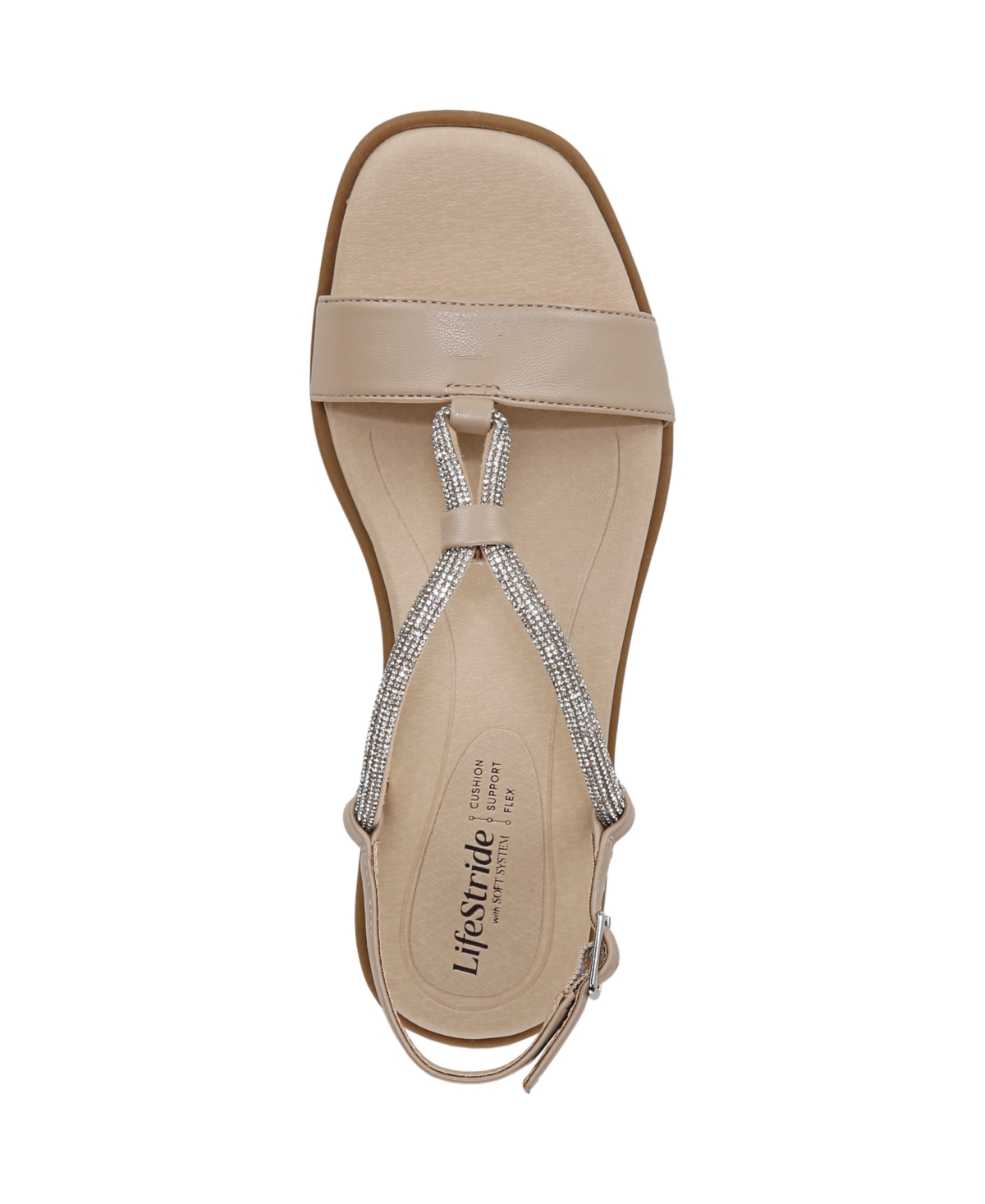 LIFESTRIDE WOMEN'S RADIANT SQUARE OPEN TOE SLINGBACK DRESS SANDALS 