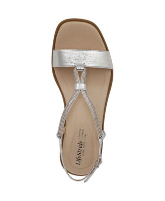 Women's Radiant Square Open Toe Slingback Dress Sandals