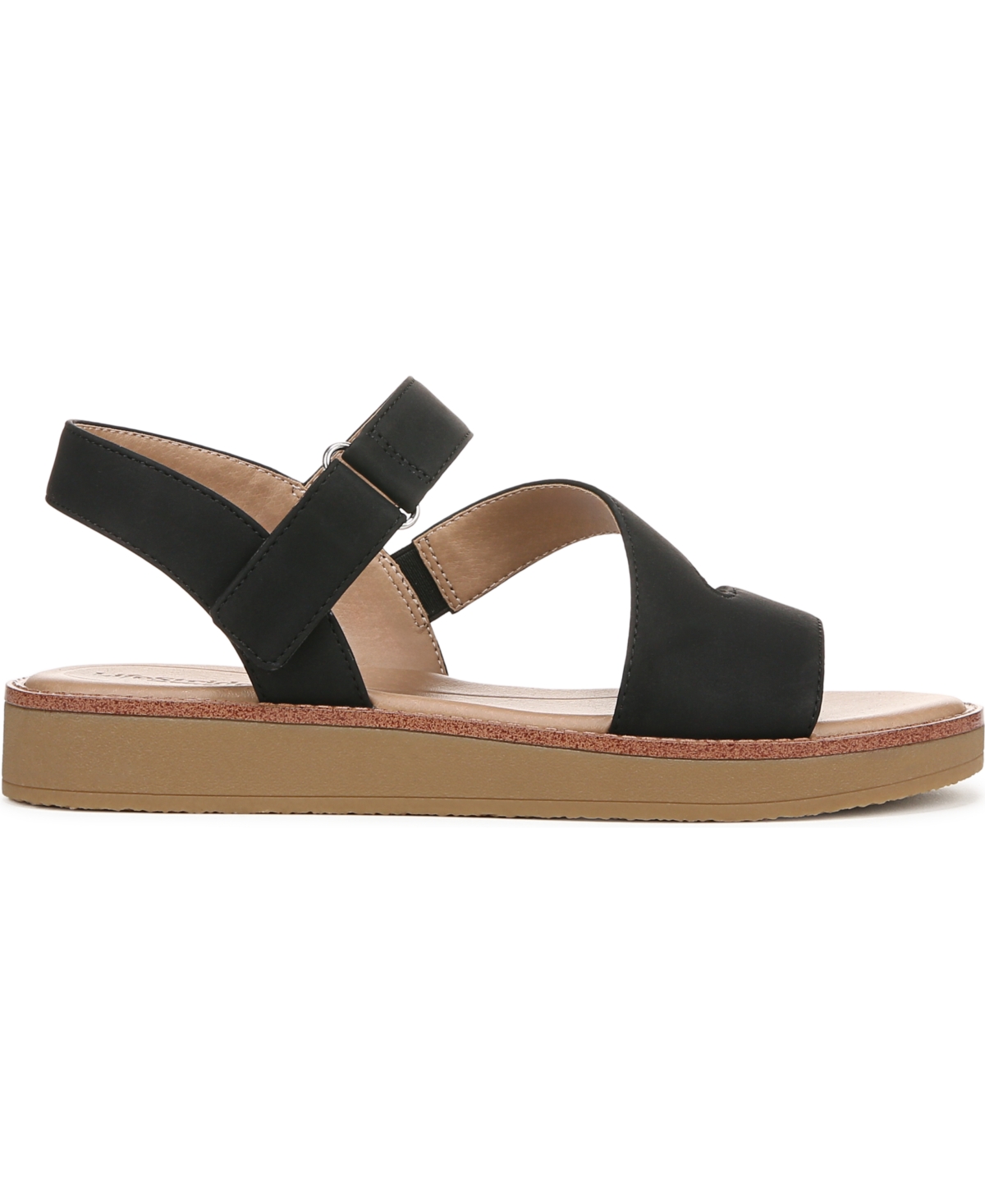 LIFESTRIDE WOMEN'S WAVERLY ROUND OPEN TOE STRAPPY PLATFORM SANDALS 