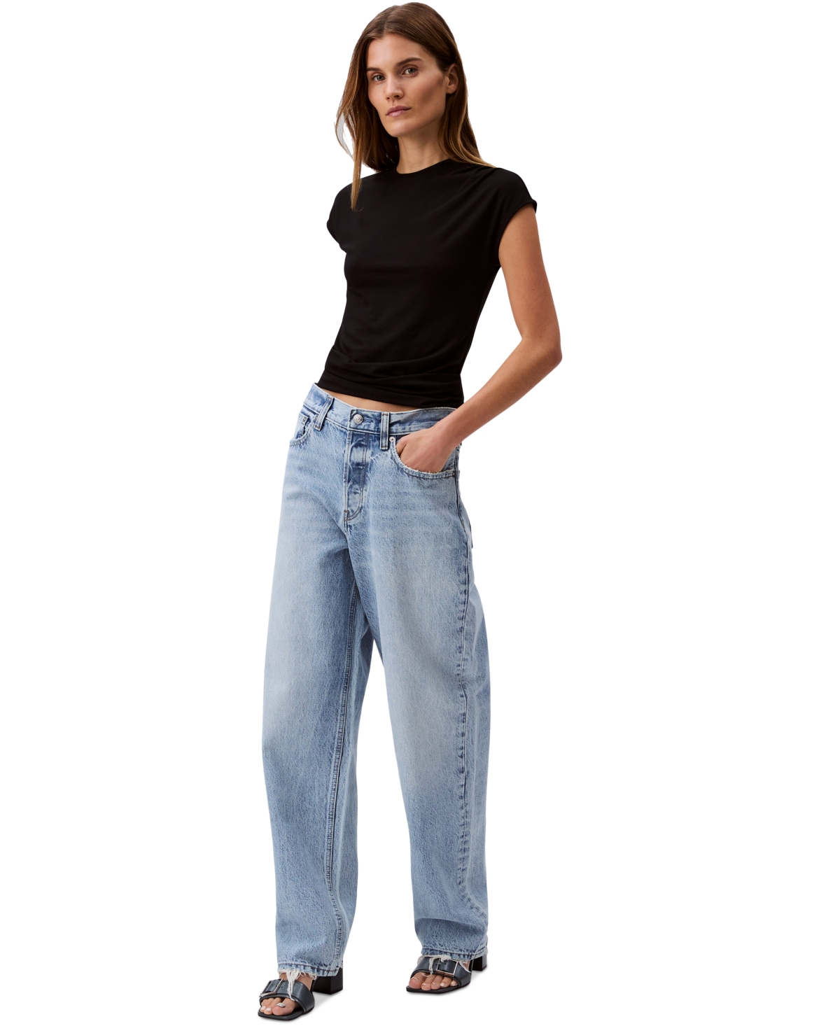 Calvin Klein Jeans Est.1978 Women's 90s Loose-fit Rigid Jeans In Indigo Sound