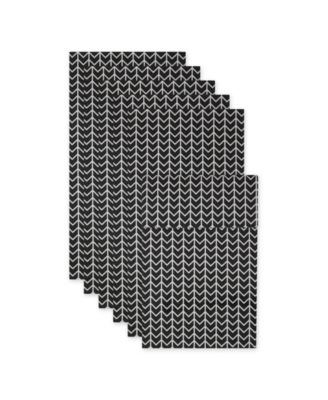 Herringbone Print Fridge Liner 6 Pack Set, 24" x 12"