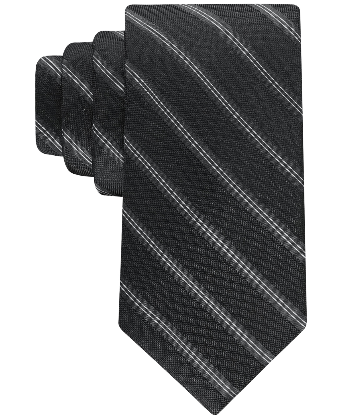 Men's Birch Stripe Tie - Black