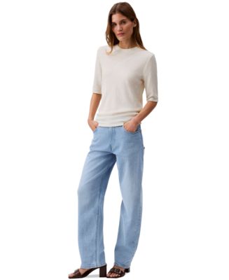 Calvin Klein Jeans Women's 90s Loose-Fit Stretch Jeans Macy's