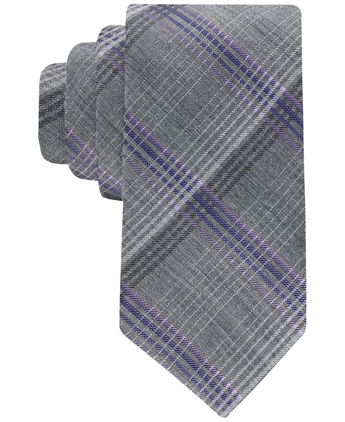 Men's Catlett Grid Tie - Purple