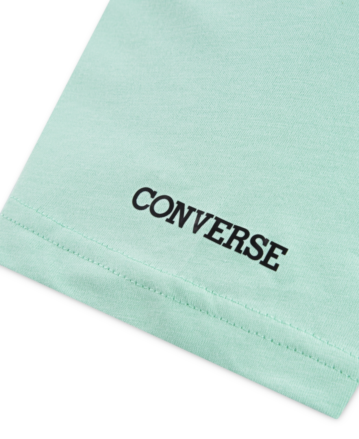 CONVERSE BIG BOYS RETRO FRONT BACK SNEAKER T-SHIRT 