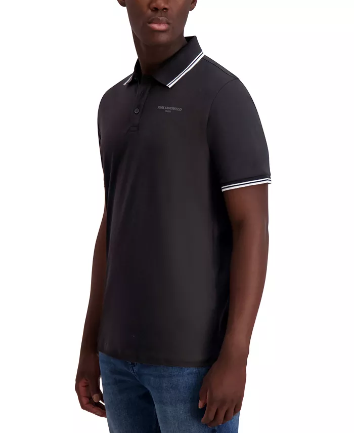 Men's Regular-Fit Tipped Polo Shirt - thumbnail 2