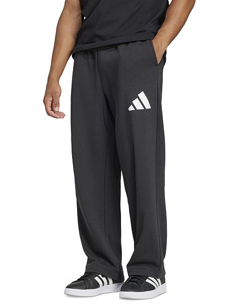 alfani adidas Men's Loose-Fit Wide-Leg French Terry Pants Men's Fashion & Accessories
