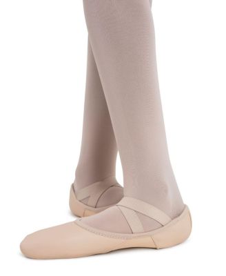 Little Girls Hanami Leather Wide Ballet Shoe