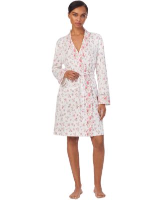 Lauren Ralph Lauren Women's Long-Sleeve Kimono Wrap Robe - Macy's