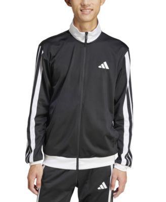 adidas - Men's Regular-Fit 3-Stripes Colorblocked Tricot Track Jacket