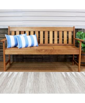 Indoor/Outdoor Weather-Resistant Polyester Lumbar Decorative Pillow with Zipper Closure - 2pk