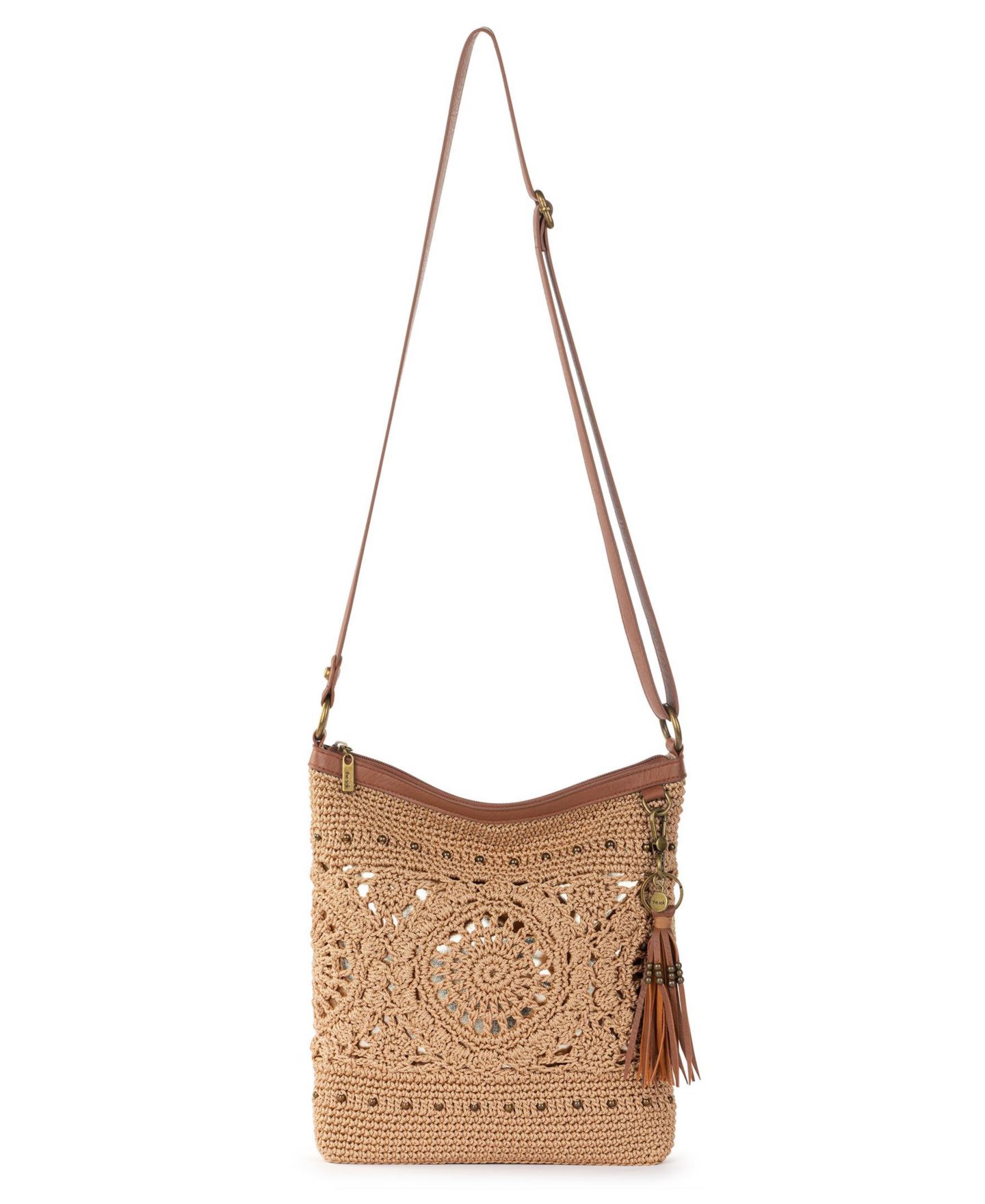 Женская сумка The Sak Lucia Crochet Small Crossbody, цвет: Bamboo Medallion — фото 5