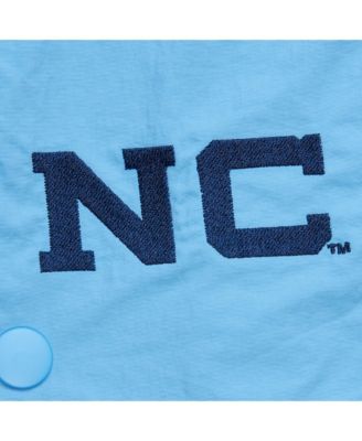 Men's Navy/Carolina Blue North Carolina Tar Heels Throw It Back Vintage Logo Full-Zip Jacket