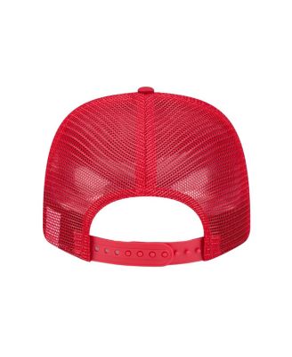 Men's Scarlet San Francisco 49ers Adventure Camo Trucker 9SEVENTY Stretch-Snap Adjustable Hat